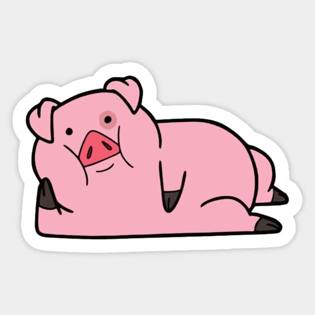 Waddles is pig :) Sticker by imagination store